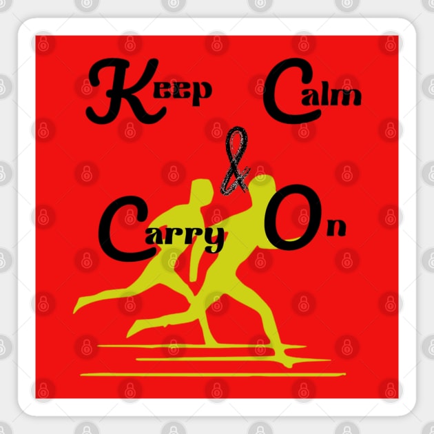 keep calm & carry on - Quotes printed Magnet by Sahila Shopping